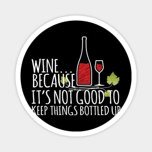 Red Wine Funny Quote Magnet